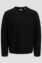 Jack & Jones Bradley Carter Knit Crew Neck Black