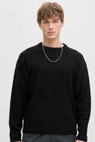 Jack & Jones Bradley Carter Knit Crew Neck Black
