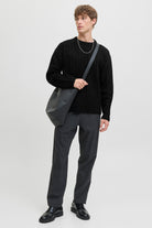 Jack & Jones Bradley Carter Knit Crew Neck Black