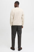 Jack & Jones Bradley Carter Knit Crew Neck Moonbeam