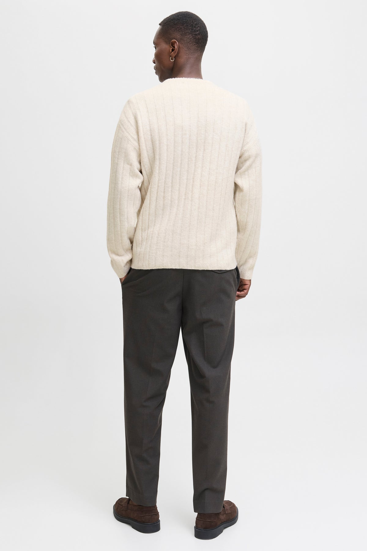 Jack & Jones Bradley Carter Knit Crew Neck Moonbeam