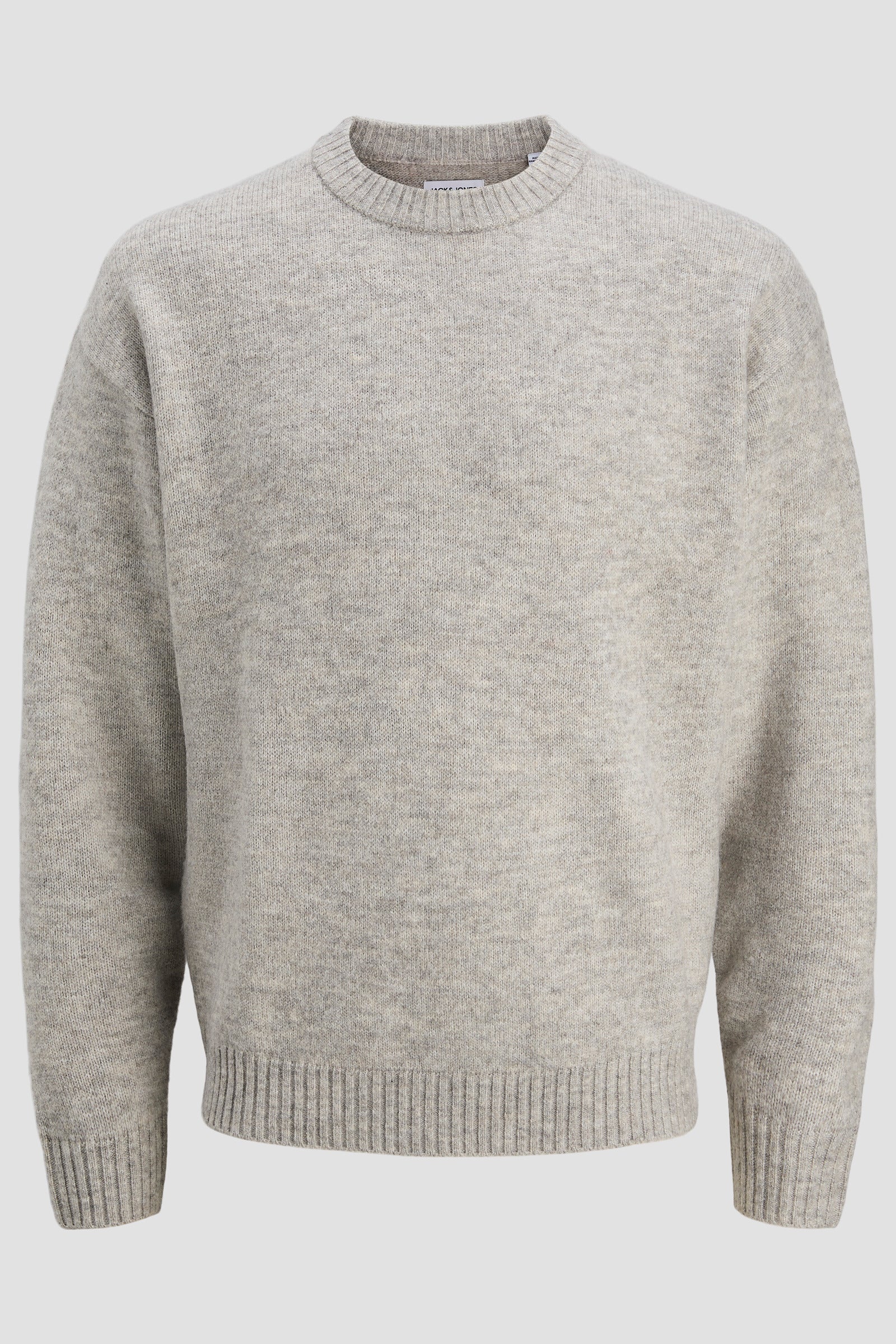 Jack & Jones Soho Ollie Knit Crew Neck Light Grey Melange