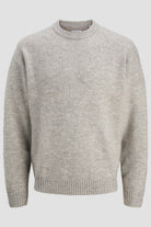 Jack & Jones Soho Ollie Knit Crew Neck Light Grey Melange