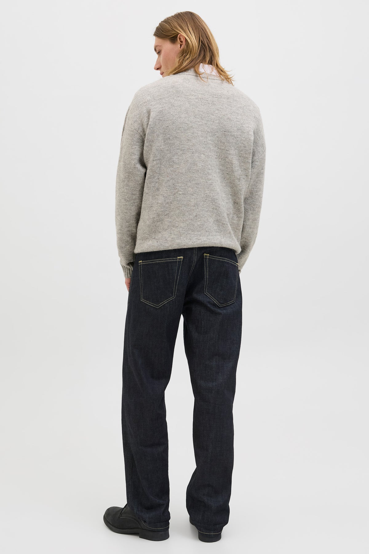 Jack & Jones Soho Ollie Knit Crew Neck Light Grey Melange