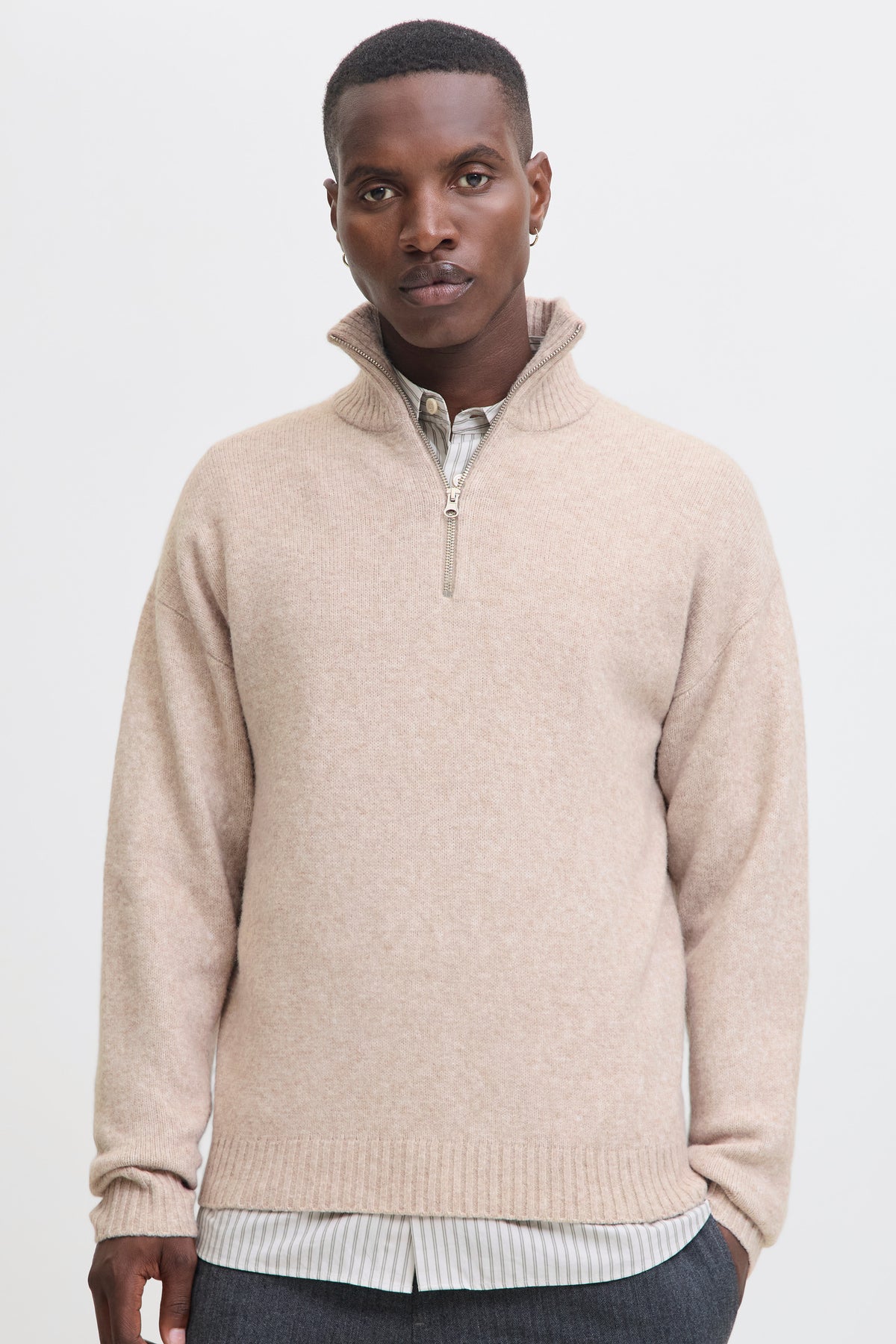 Jack & Jones Soho Ollie Knit Half Zip Atmosphere