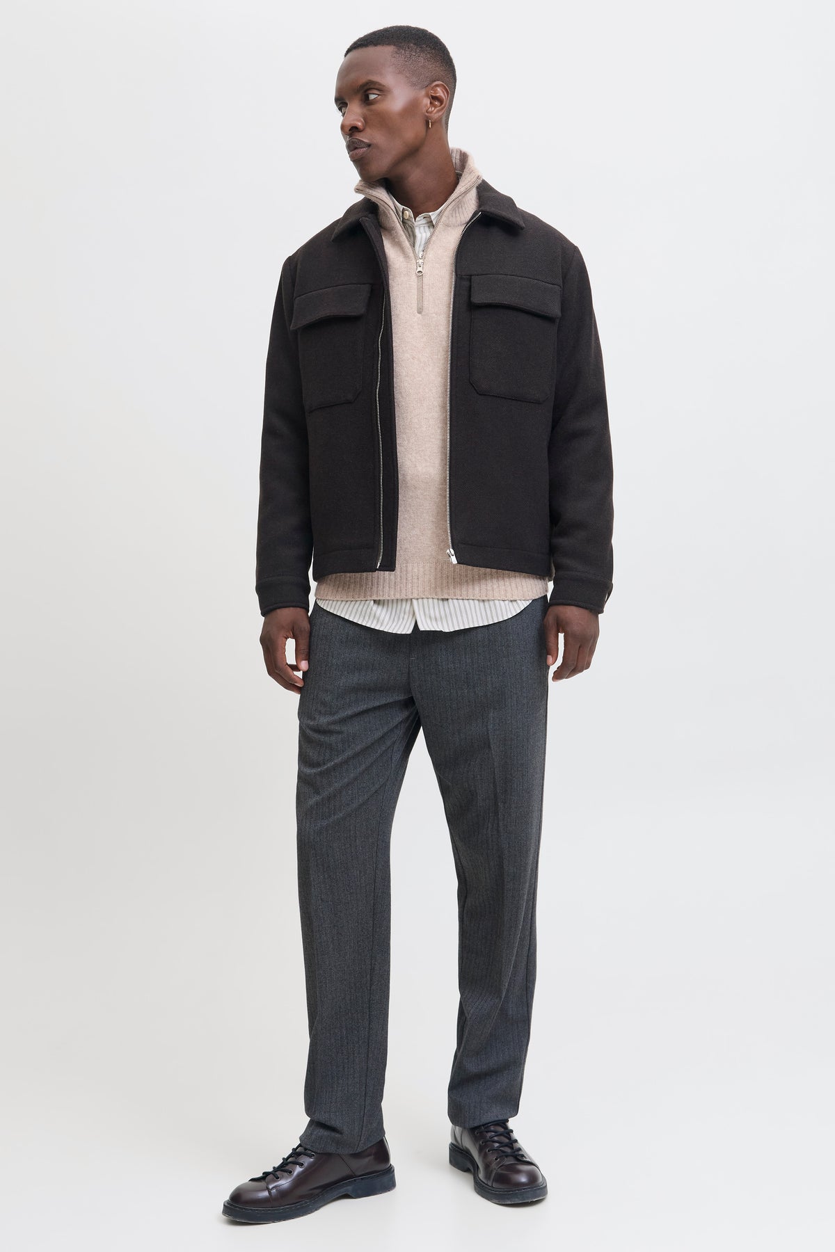 Jack & Jones Soho Ollie Knit Half Zip Atmosphere