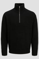 Jack & Jones Soho Ollie Knit Half Zip Black