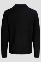Jack & Jones Soho Ollie Knit Split Neck Black