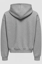 ONLY & SONS Goyle Box Fit Scuba Zip Hoodie Grey Melange