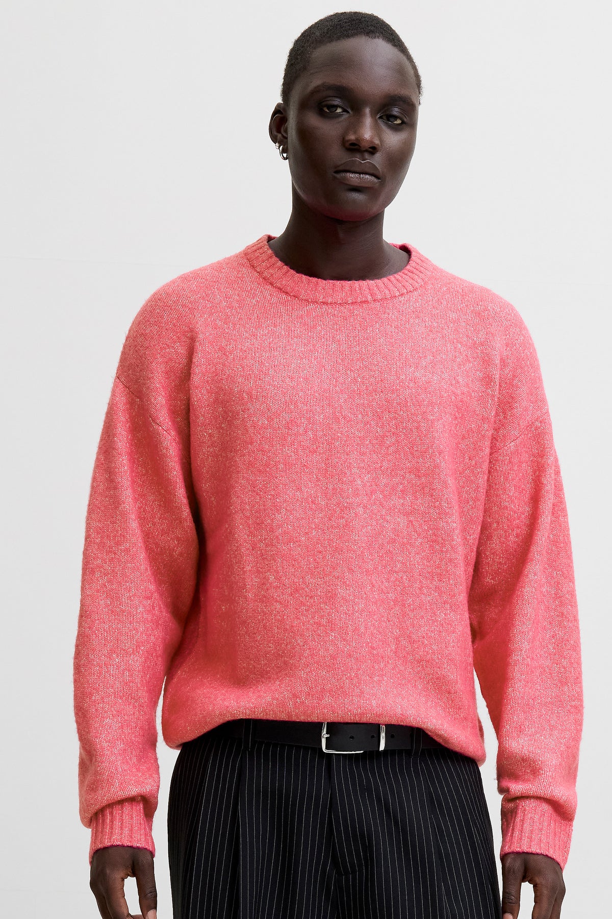 Jack & Jones Soho Ollie Knit Crew Neck Fuchsia Rose
