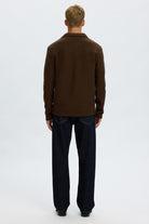 Selected Nealy Ls Knit Reg Workwear Cardigan Demitasse