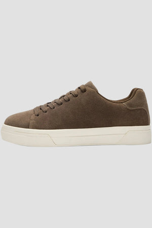 Selected David Chunky Suede Sneaker 2.0 Chocolate Chip