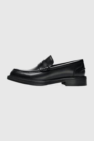 Selected Bobby Leather Penny Loafer Black