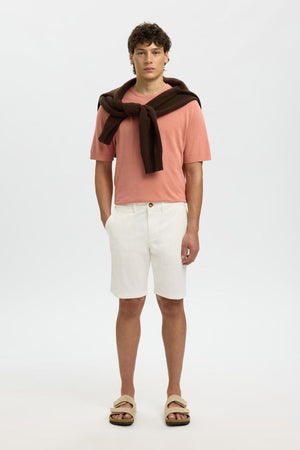 Selected Slim Miles Flex Shorts Cloud Dancer
