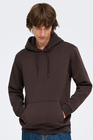 Only & Sons Ceres Hoodie Sweat Coffee Bean