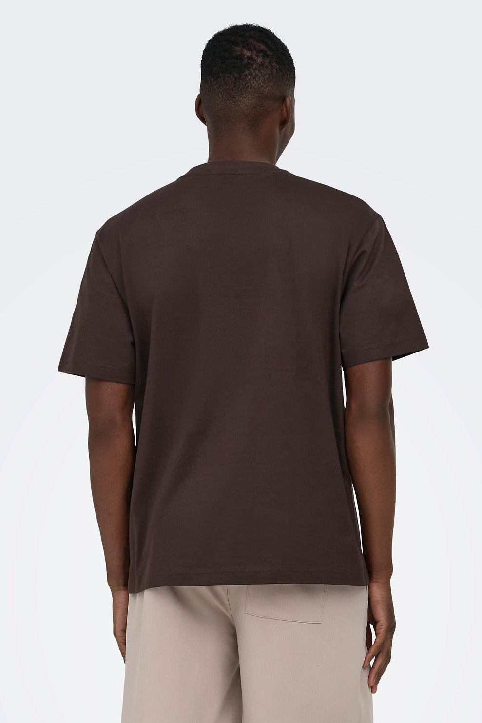 Only & Sons Fred Life Relaxed SS Tee Coffee Bean