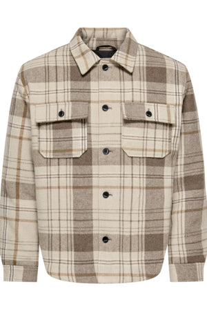 Only & Sons Zack Overshirt Desert Taupe