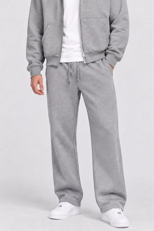 Only & Sons Goyle Wide Scuba Pant Light Grey Melange