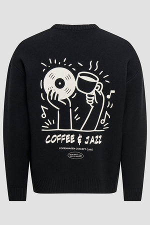 Only & Sons Jazz Knit Crew Neck Black