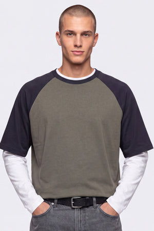 Only & Sons Heaton Raglan SS Tee Dusty Olive