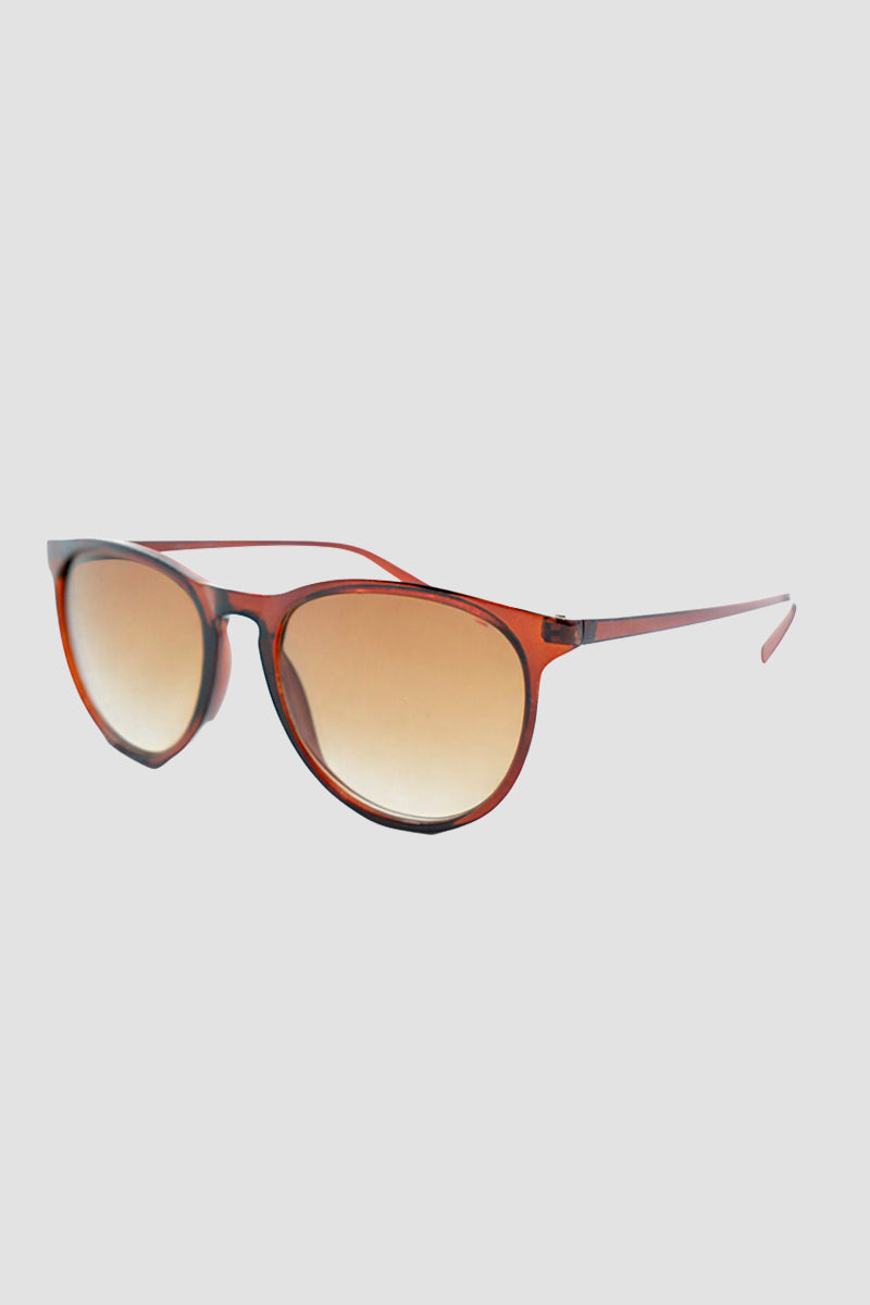 CBA Classic Brown Round Sunglasses 2462 Brown