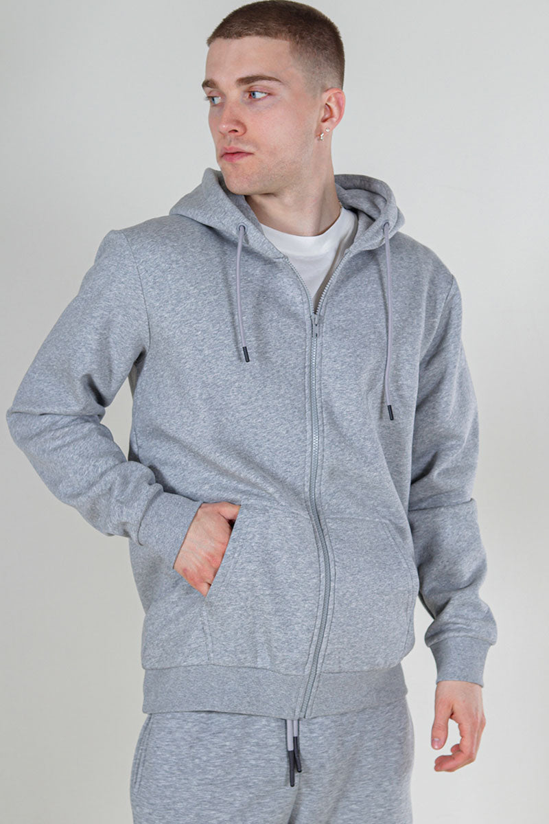 ONLY SONS CERES ZIP HOODIE SWEAT Light Grey Melange –