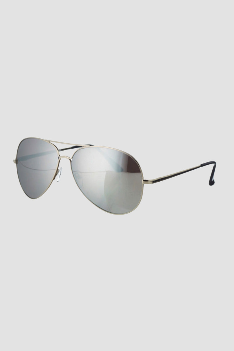 CBA Classic Metal Frame Sunglasses 2888 Silver
