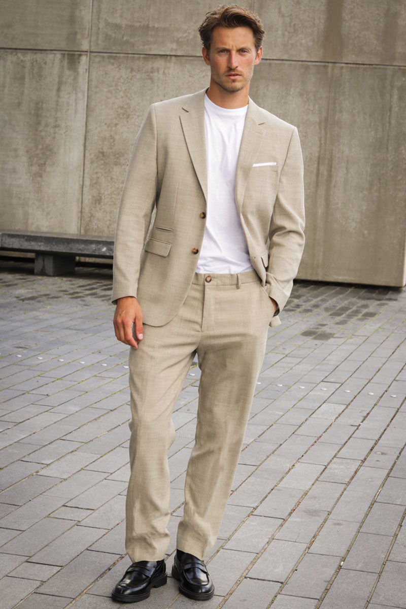 Selected SLIM OASIS LINEN BLAZER Sand