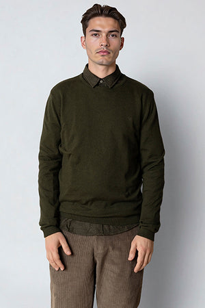 Clean Cut Copenhagen Claude crewneck knit Rosin melange
