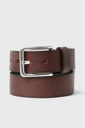 Saddler Ribe Bælte Brown