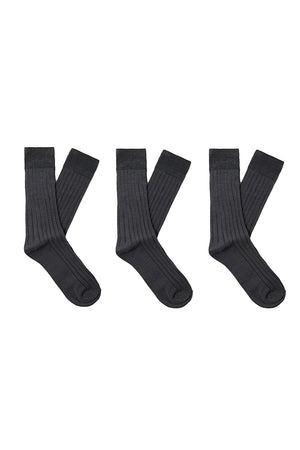 Selected Philip 3-Pack Sock Dark Grey