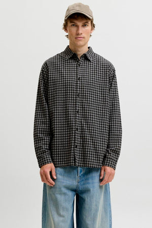 Jack & Jones Carter Check Shirt LS SN Black