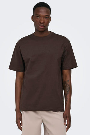 Only & Sons Fred Life Rlx SS Tee Coffee Bean