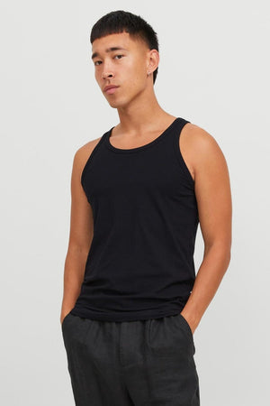 Jack & Jones Basic Tanktop 2 Pack Black