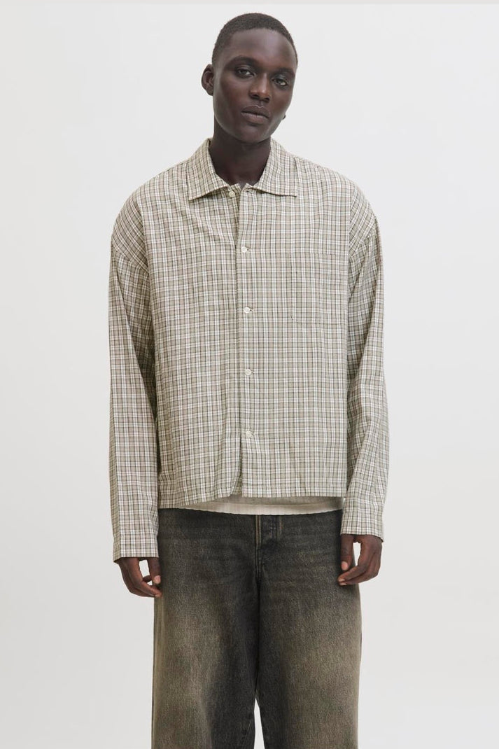 Jack & Jones Joraustin Clean Check Shirt Langærmet Moonbeam