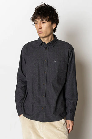 Fat Moose Frank flannel shirt Dark Grey
