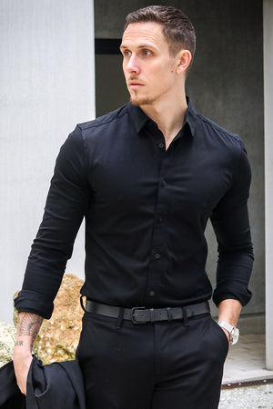 ONLY & SONS Miles LS Stretch Shirt Black