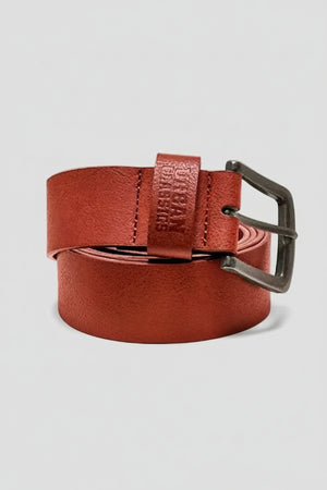 Urban Classics Leather Imitation Belt Cognac Brown