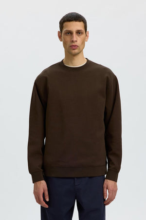 Selected Slmtom Soft Crew Neck Sweat Delicioso