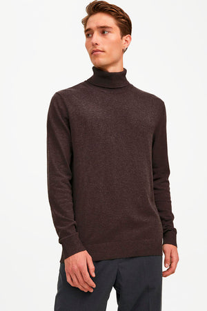 Jack & Jones EMIL KNIT ROLL NECK Mulch