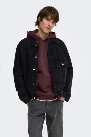 Only & Sons Ceres Hoodie Sweat Huckleberry