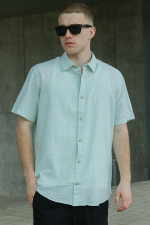 Jack & Jones Summer Shirt SS Iceberg Green