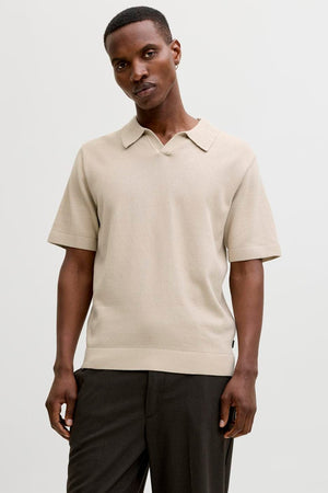 Jack & Jones Blamilano Spring Split Neck Ss Ancient Scroll