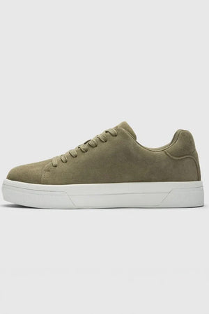 Selected David Chunky Suede Sneaker 2.0 Deep Lichen Green