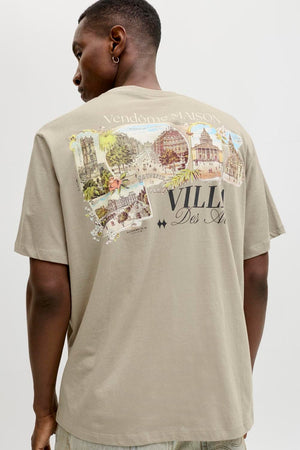 Jack & Jones Jorparadise Island Tee Vintage Khaki