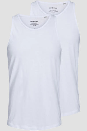 Jack & Jones Basic Tanktop 2 Pack White