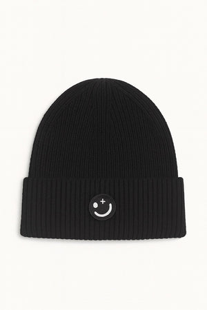 Clean Cut Copenhagen Smiley Beanie Black