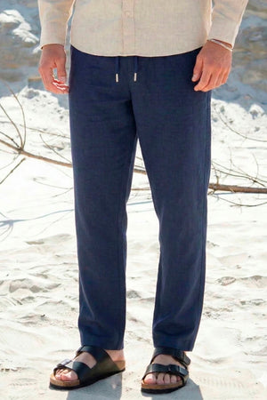 Solid Taiz Pants Insignia Blue