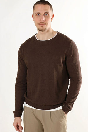Clean Cut Copenhagen Claude Knit Brown Melangè