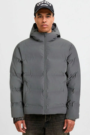 Jack & Jones Soho Puffer Hood Jacket  Castlerock